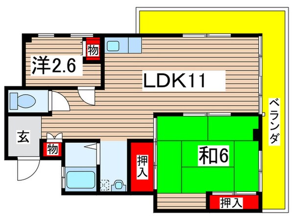 Ｋ-ＦＬＡＴの物件間取画像